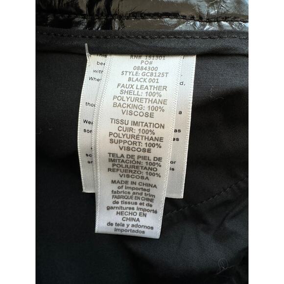 New ~ GOOD AMERICAN ~ Icon Faux Leather Pants Size 6/28 - Picture 5 of 7